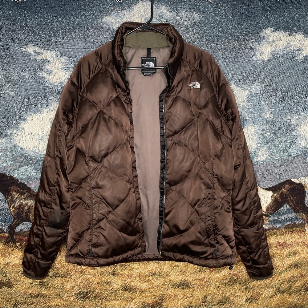 The North Face 350 Heavy Weight Brown Women's Puffer Jacket Size XL